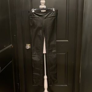 New never worn Milly Plonge Monic Elastic Waist Skinny Lamb Leather Pants